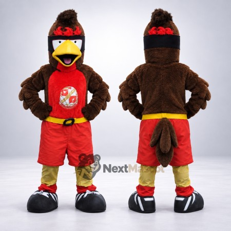 Bird Mascot Costume - Brown for Festivals