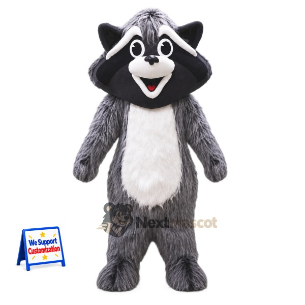 Raccoon Mascot Costume - Gray for Celebrations