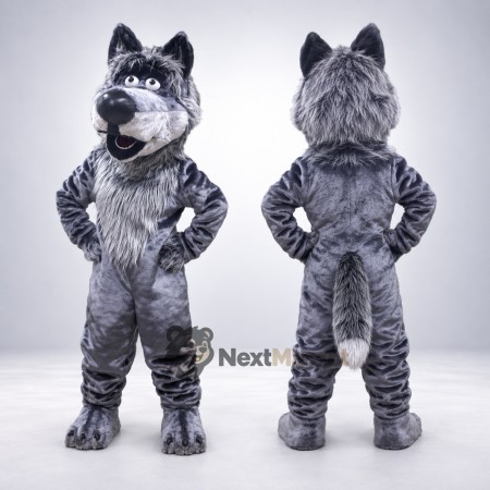 Wolf Mascot Costume - Gray for Community Fairs Wolf Mascot Costume - Gray for Community Fairs