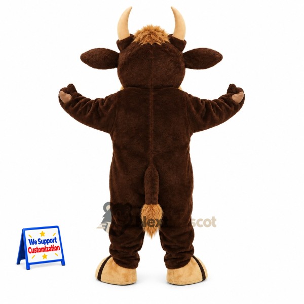 Bull Mascot Costume - Brown for Charity Events Bull Mascot Costume - Brown for Charity Events
