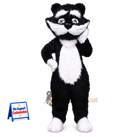 Skunk Mascot Costume - White Back Stripe