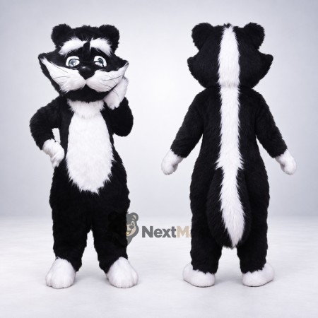 Skunk Mascot Costume - White Back Stripe