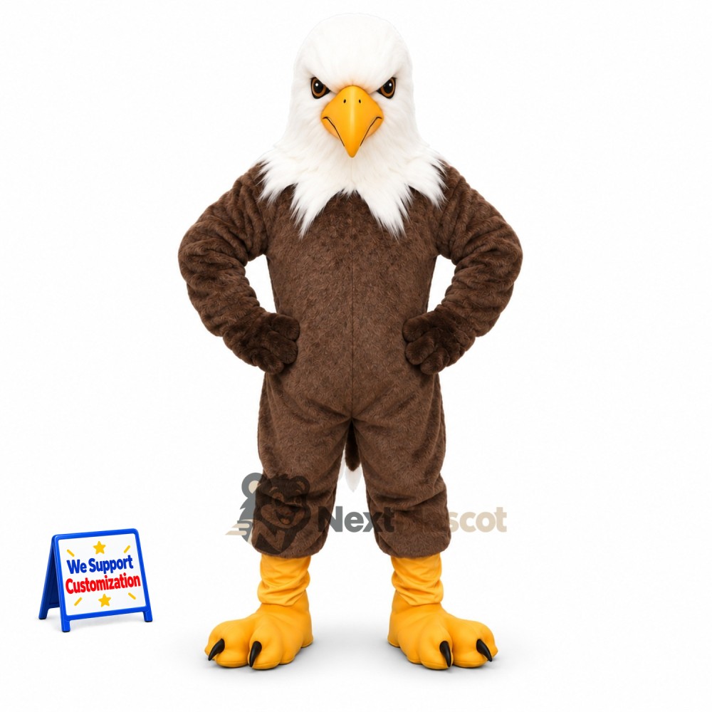 Bald Eagle Mascot Costume for Community Open Days Bald Eagle Mascot Costume for Community Open Days