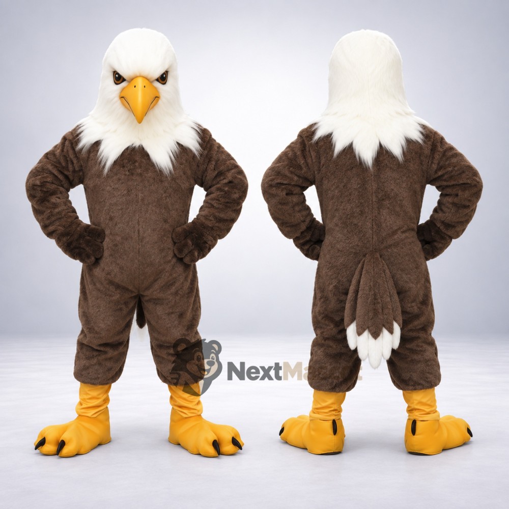 Bald Eagle Mascot Costume for Community Open Days Bald Eagle Mascot Costume for Community Open Days