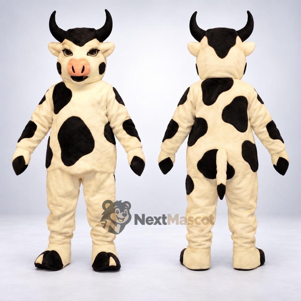 Cow Mascot Costume - Spotted for Team Celebrations Cow Mascot Costume - Spotted for Team Celebrations