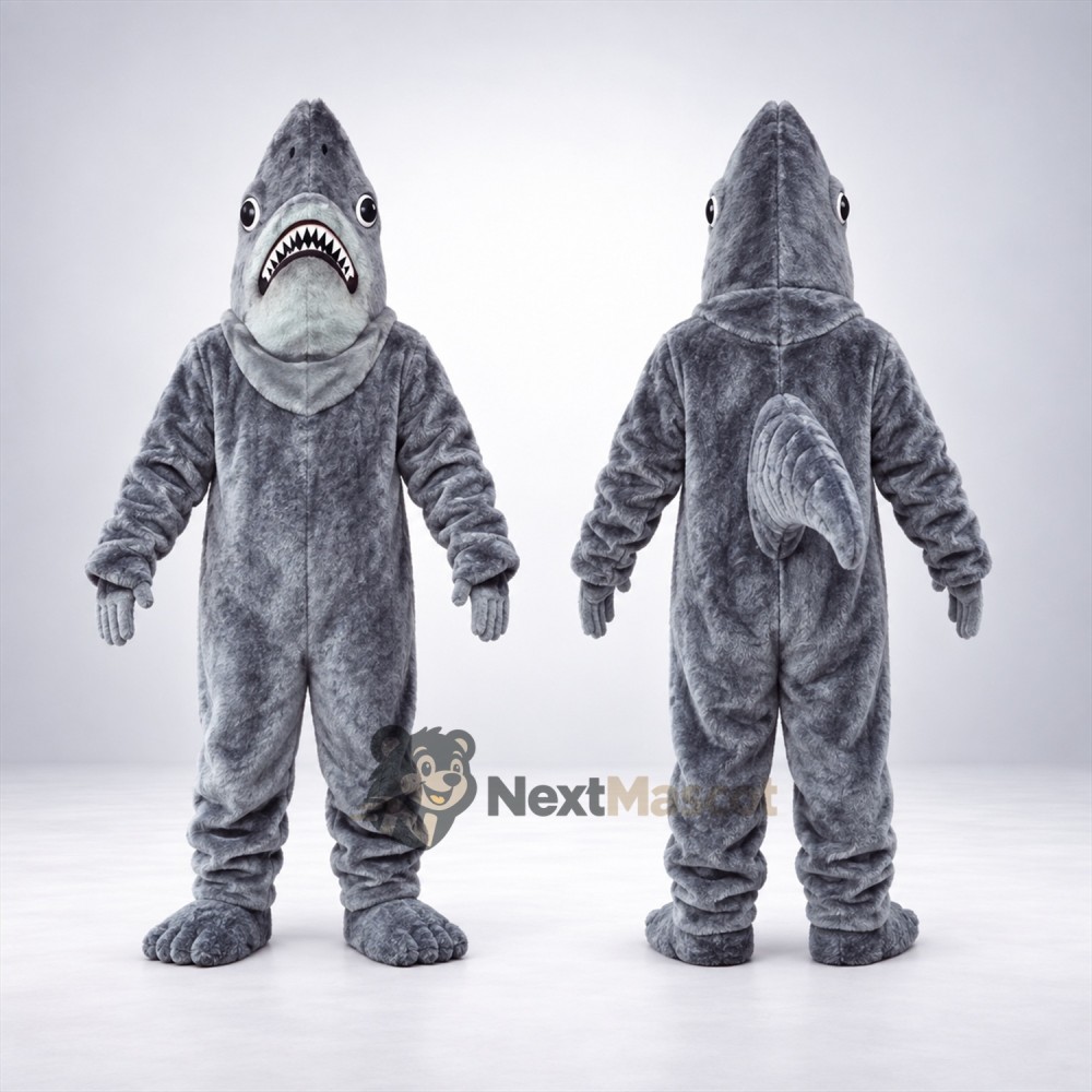 Shark Mascot Costume - Gray for Carnivals Shark Mascot Costume - Gray for Carnivals