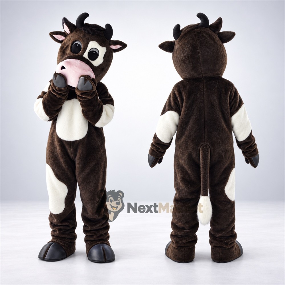 Cow Mascot Costume - Brown for Pep Rallies Cow Mascot Costume - Brown for Pep Rallies