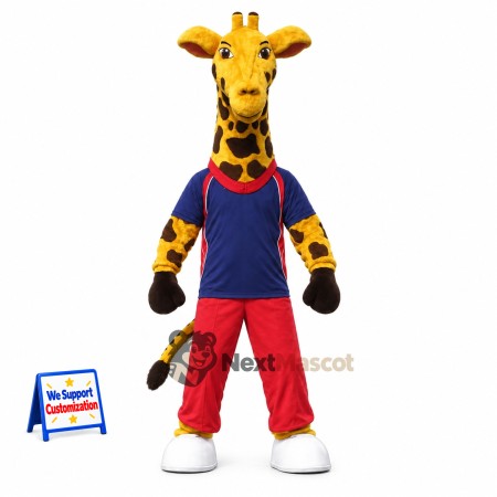Giraffe Mascot Costume - Red Pants Giraffe Mascot Costume - Red Pants
