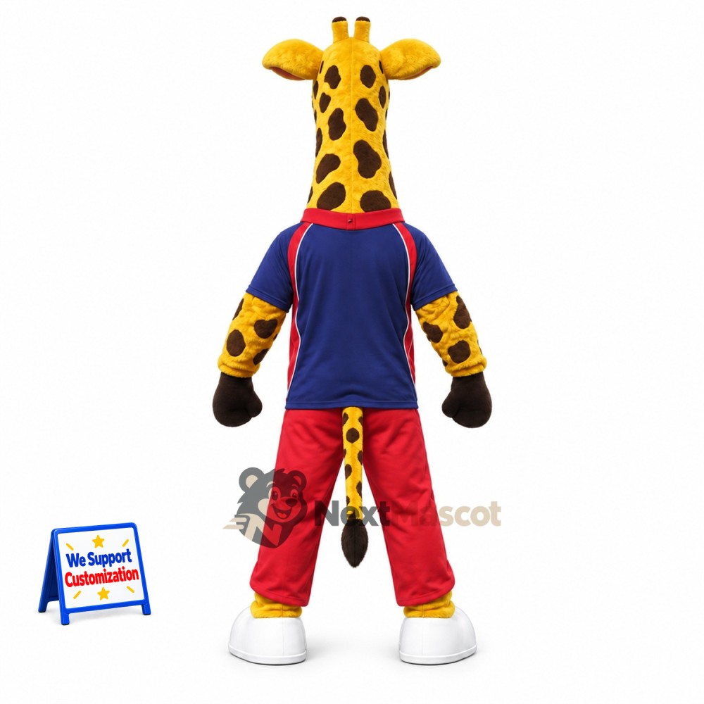 Giraffe Mascot Costume - Red Pants Giraffe Mascot Costume - Red Pants