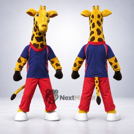 Giraffe Mascot Costume - Red Pants Giraffe Mascot Costume - Red Pants
