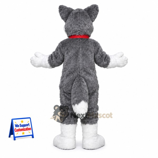 Husky Dog Mascot Costume - Gray for Festivals Husky Dog Mascot Costume - Gray for Festivals