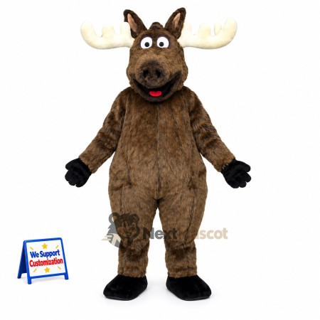Moose Mascot Costume - Brown for Team Parades Moose Mascot Costume - Brown for Team Parades