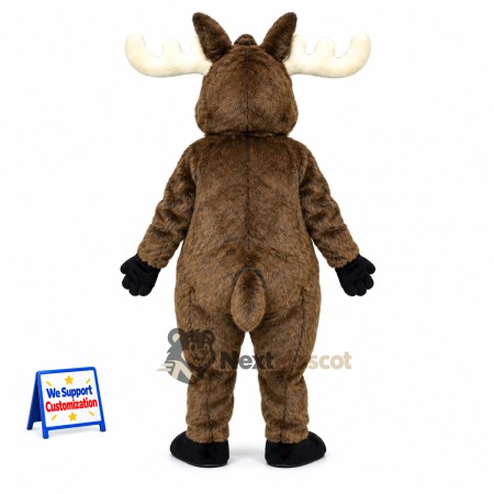 Moose Mascot Costume - Brown for Team Parades Moose Mascot Costume - Brown for Team Parades
