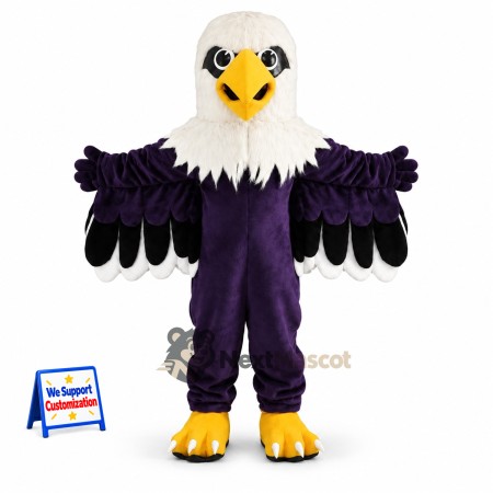 Eagle Mascot Costume - Purple for Parades Eagle Mascot Costume - Purple for Parades