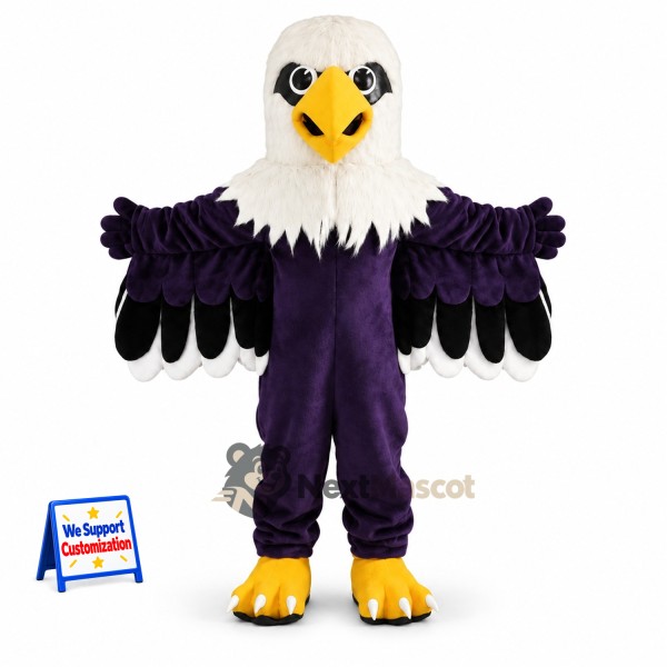 Eagle Mascot Costume - Purple for Parades