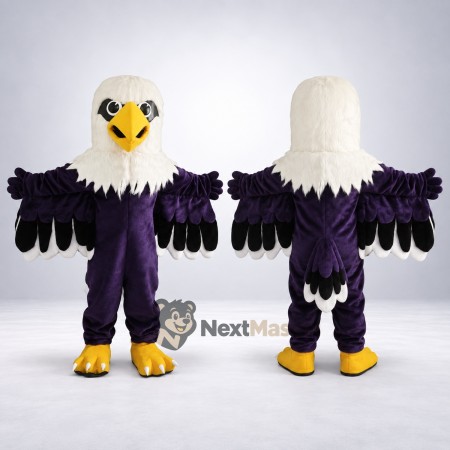Eagle Mascot Costume - Purple for Parades Eagle Mascot Costume - Purple for Parades