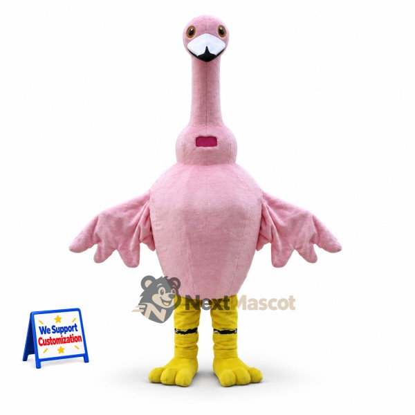 Flamingo Mascot Costume - Pink for Birthday Parties
