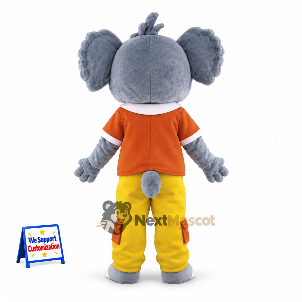Koala Mascot Costume - Orange Shirt Koala Mascot Costume - Orange Shirt