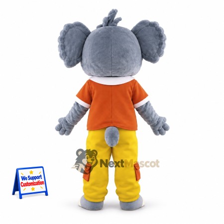Koala Mascot Costume - Orange Shirt Koala Mascot Costume - Orange Shirt
