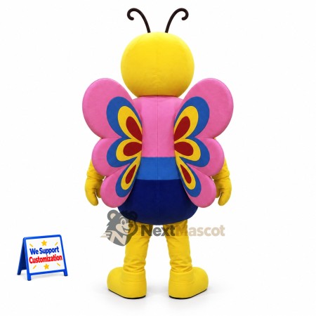 Butterfly Mascot Costume - Yellow for Birthday Parties