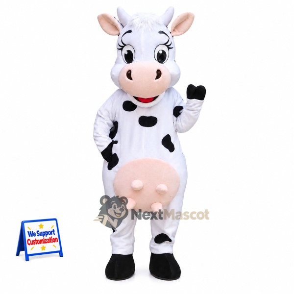Cow Mascot Costume - Spotted for Stadium Events