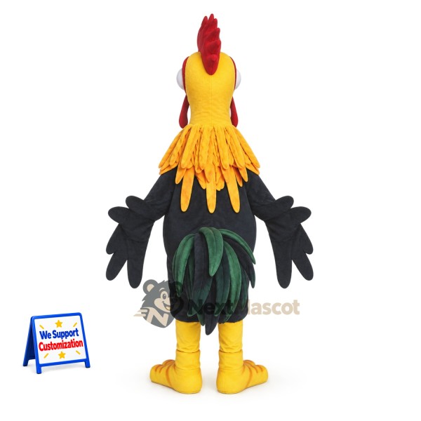Rooster Mascot Costume - Black for Parades Rooster Mascot Costume - Black for Parades