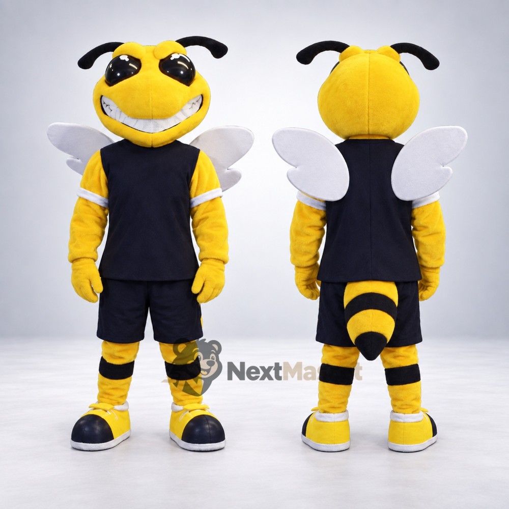 Bee Mascot Costume - Black Outfit Bee Mascot Costume - Black Outfit