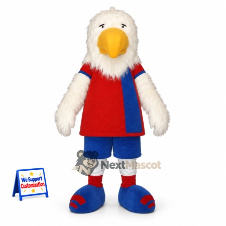 Bald Eagle Mascot Costume - Red Vest for Parades Bald Eagle Mascot Costume - Red Vest for Parades