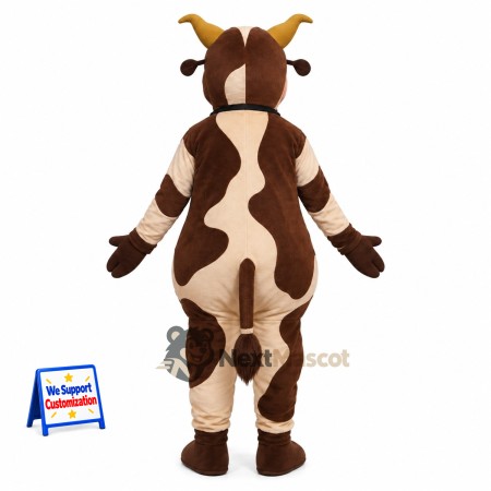 Cow Mascot Costume - Brown for Festivals Cow Mascot Costume - Brown for Festivals