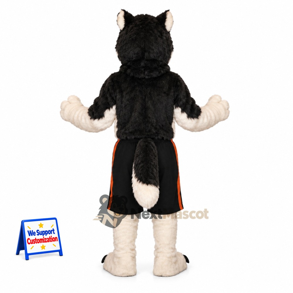 Husky Mascot Costume - Black Shorts Husky Mascot Costume - Black Shorts