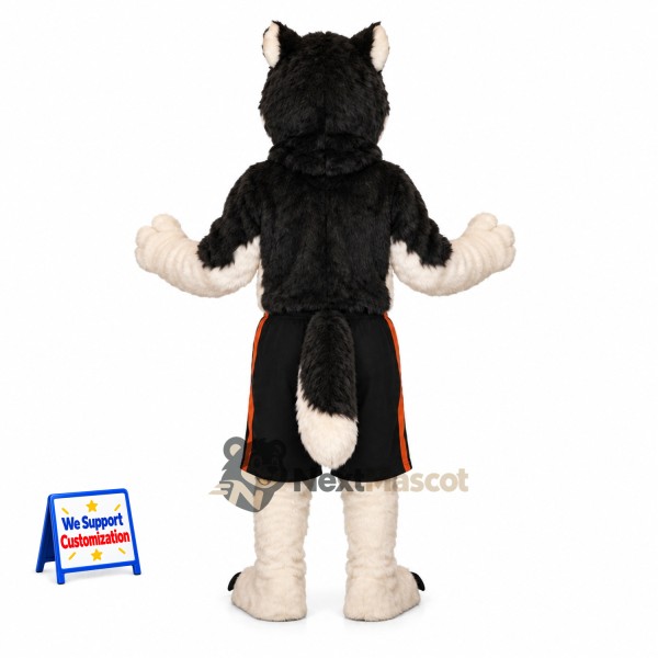 Husky Mascot Costume - Black Shorts Husky Mascot Costume - Black Shorts