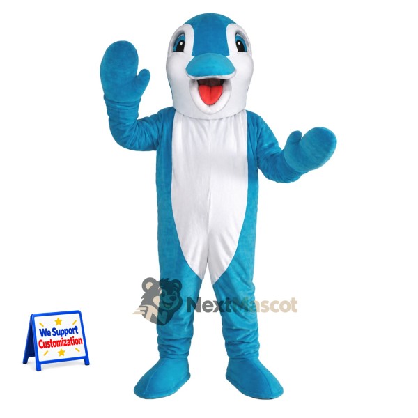 Dolphin Mascot Costume - Blue for Marine Education