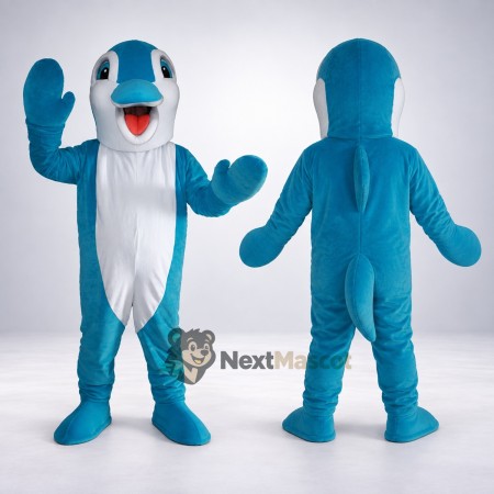 Dolphin Mascot Costume - Blue for Marine Education Dolphin Mascot Costume - Blue for Marine Education