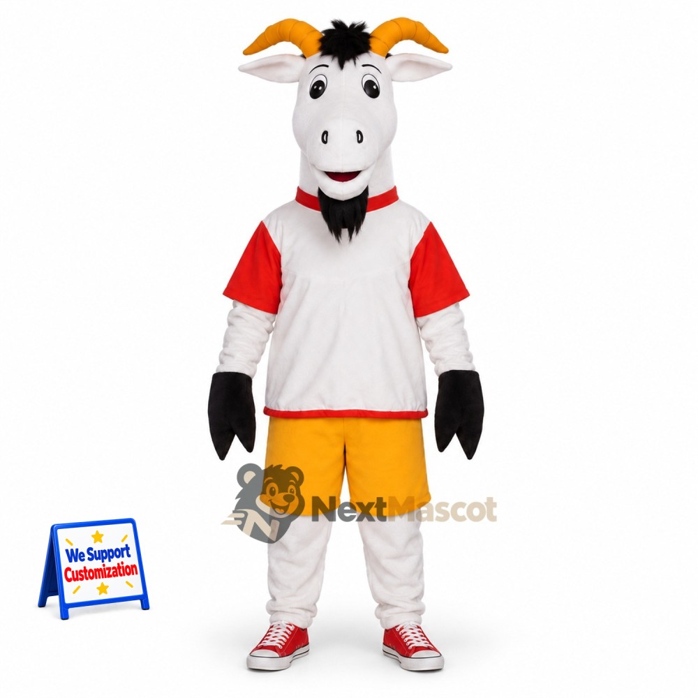 Goat Mascot Costume - Sports Uniform Goat Mascot Costume - Sports Uniform