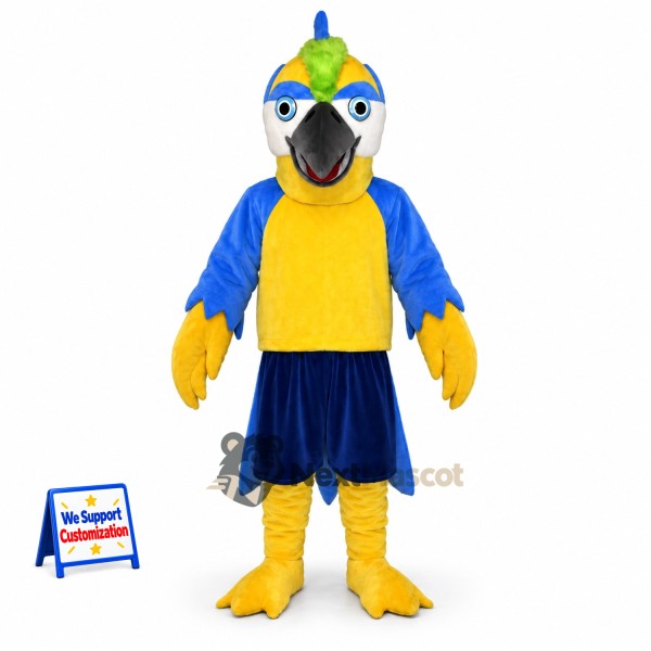 Parrot Mascot Costume - Blue and Yellow for Sports Days
