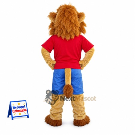 Lion Mascot Costume - Red Shirt Lion Mascot Costume - Red Shirt