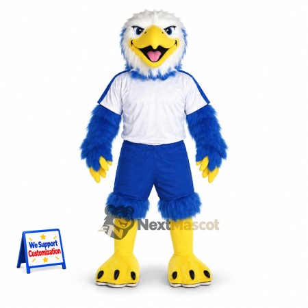 Eagle Mascot Costume - Blue, White Uniform Eagle Mascot Costume - Blue, White Uniform