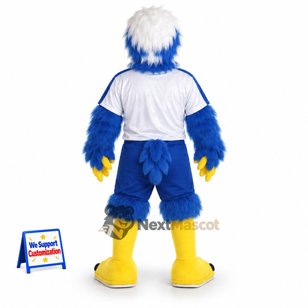 Eagle Mascot Costume - Blue, White Uniform Eagle Mascot Costume - Blue, White Uniform