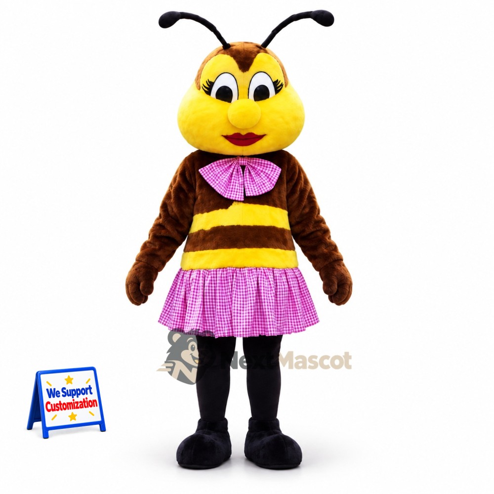 Bee Mascot Costume - Pink Skirt Bee Mascot Costume - Pink Skirt