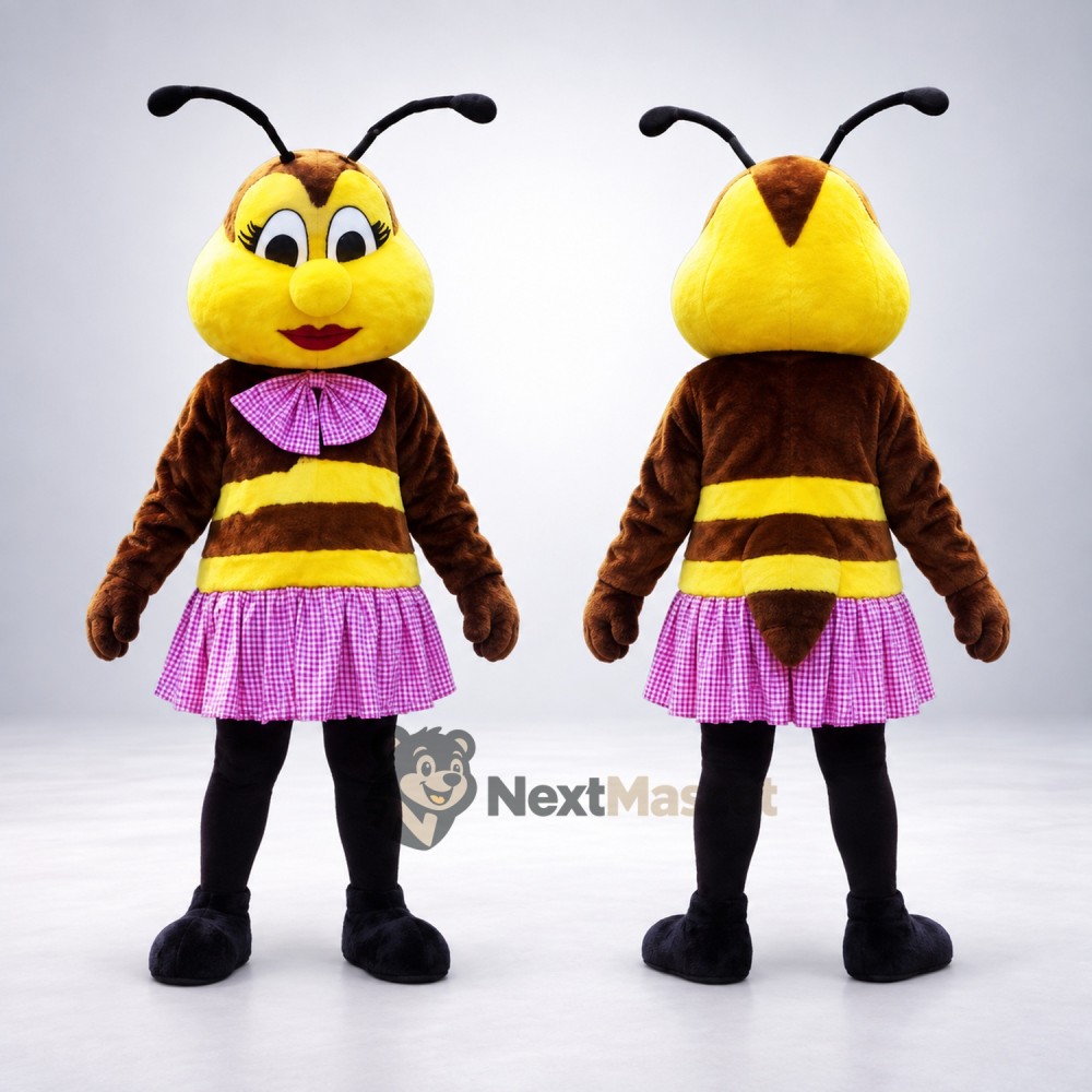 Bee Mascot Costume - Pink Skirt Bee Mascot Costume - Pink Skirt