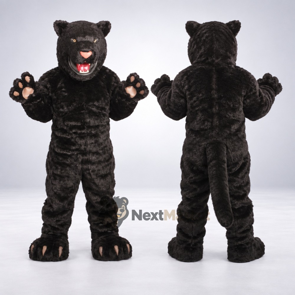 Panther Mascot Costume - Black for Stage Shows Panther Mascot Costume - Black for Stage Shows