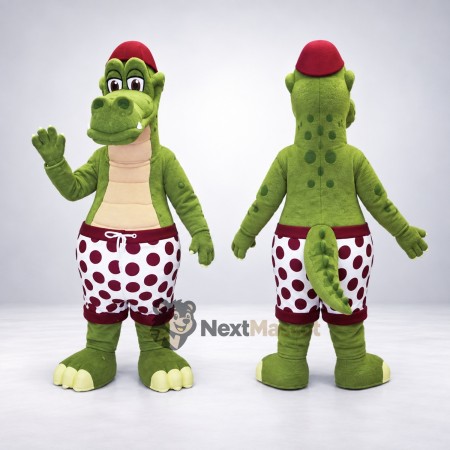 Dinosaur Mascot Costume - Green, Shorts
