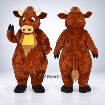 Bull Mascot Costume - Brown for Youth Events Bull Mascot Costume - Brown for Youth Events