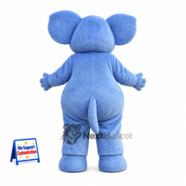 Elephant Mascot Costume - Blue, Orange Waist Pouch Elephant Mascot Costume - Blue, Orange Waist Pouch