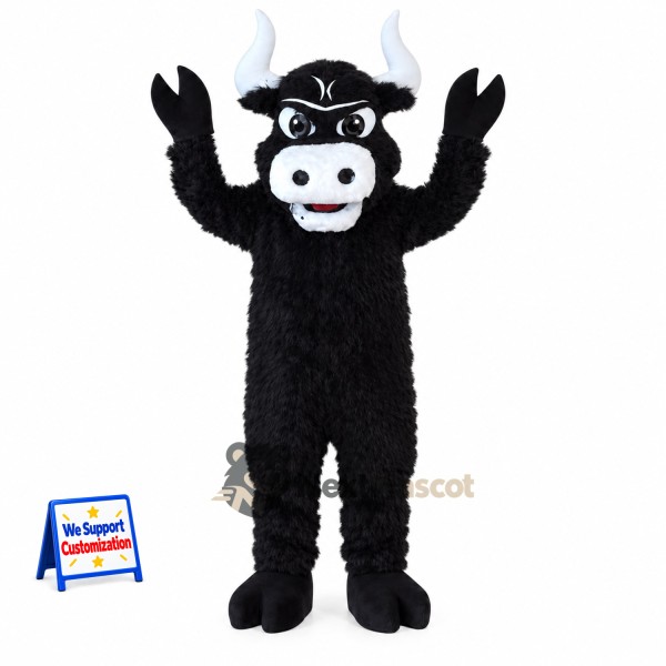 Bull Mascot Costume - Black for Sports Days