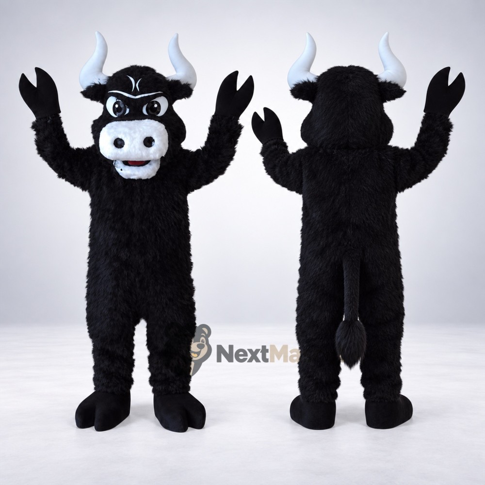Bull Mascot Costume - Black for Sports Days Bull Mascot Costume - Black for Sports Days