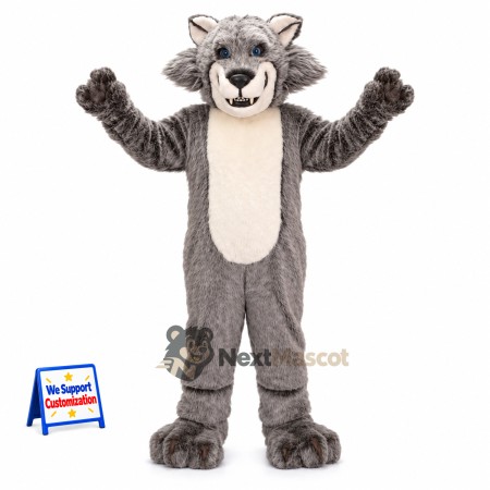Wolf Mascot Costume - Gray for Charity Walks Wolf Mascot Costume - Gray for Charity Walks