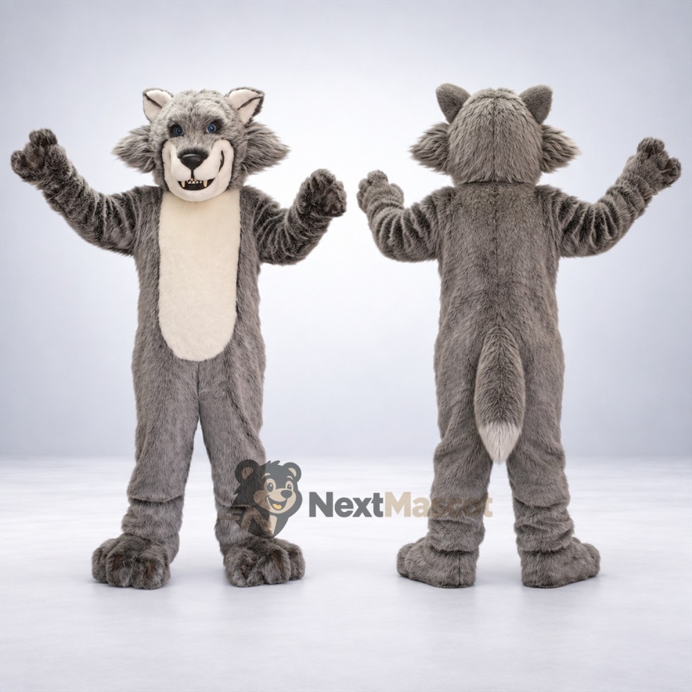 Wolf Mascot Costume - Gray for Charity Walks Wolf Mascot Costume - Gray for Charity Walks