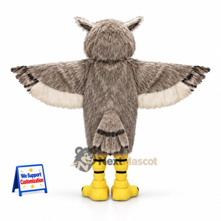 Owl Mascot Costume - Gray for Team Events