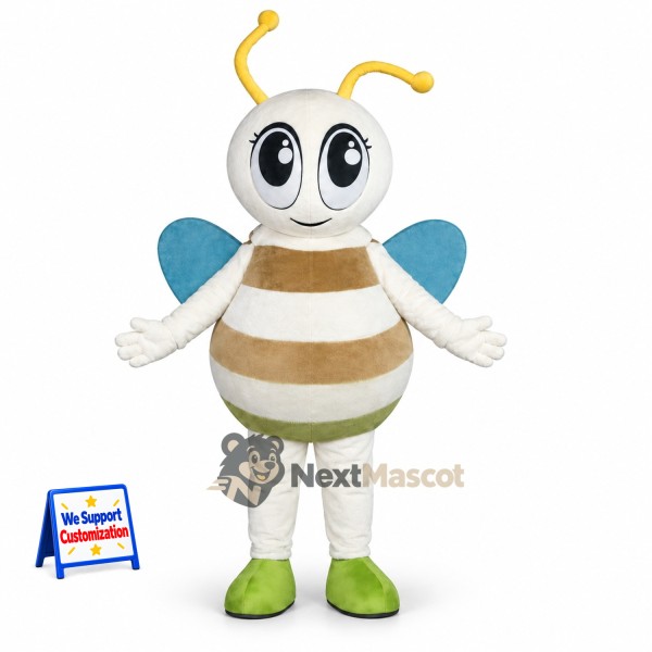 Bee Mascot Costume - Cream